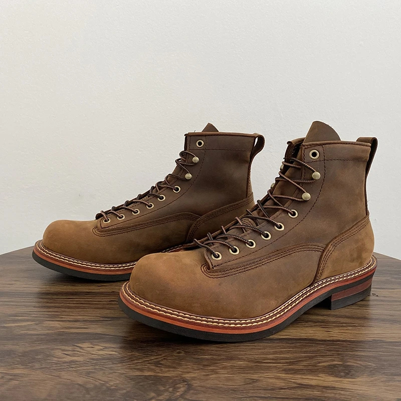 Tools In Workshop - Vintage British Men Ankle Boots Handmade