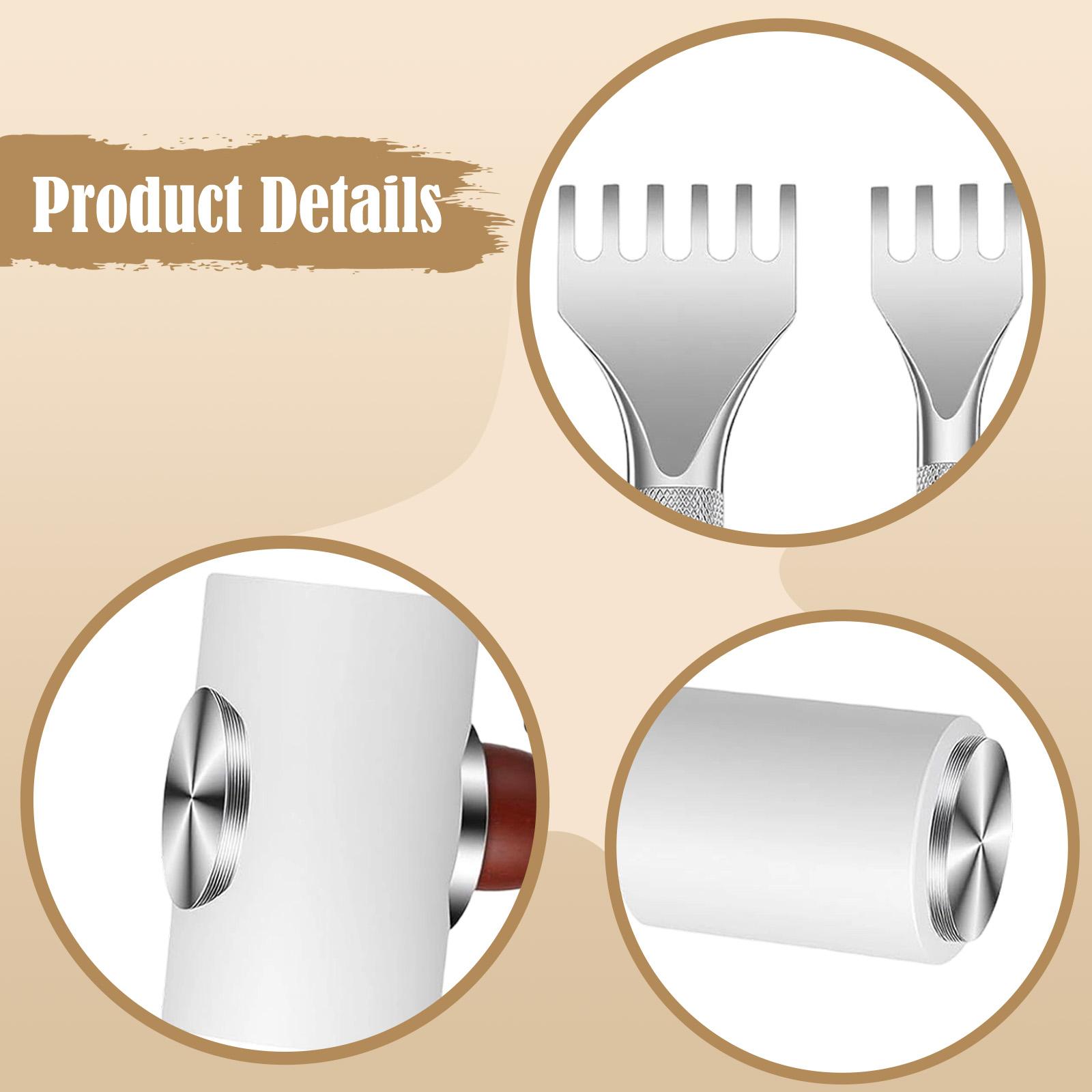 Mallet Wood Carving - 6x PU Leather Carving Hammer High
