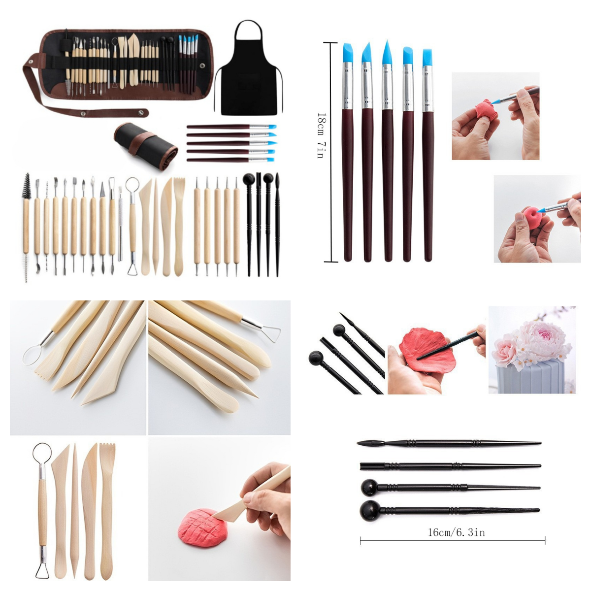 Tools Qa - 32 piece pottery tools set/Handmade ultra-light