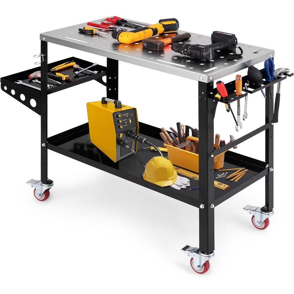 Workshop Use Tools - Sturdy 36x18 Welding Table with 1200