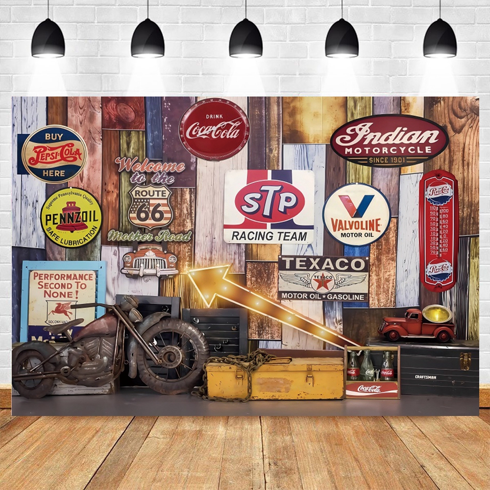 Retro Motorcycle Car Repairs G - Workshop Tools Background のレビューと価格