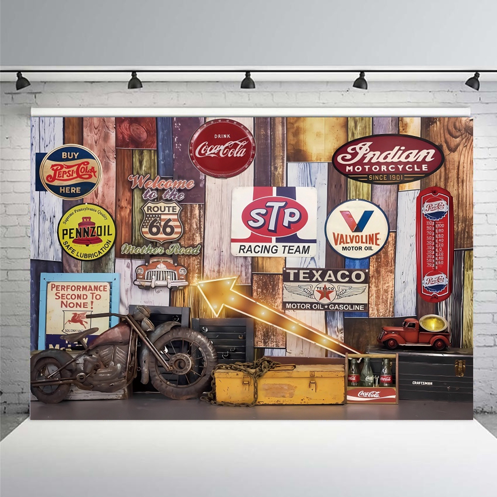 Retro Motorcycle Car Repairs G - Workshop Tools Background のレビューと価格