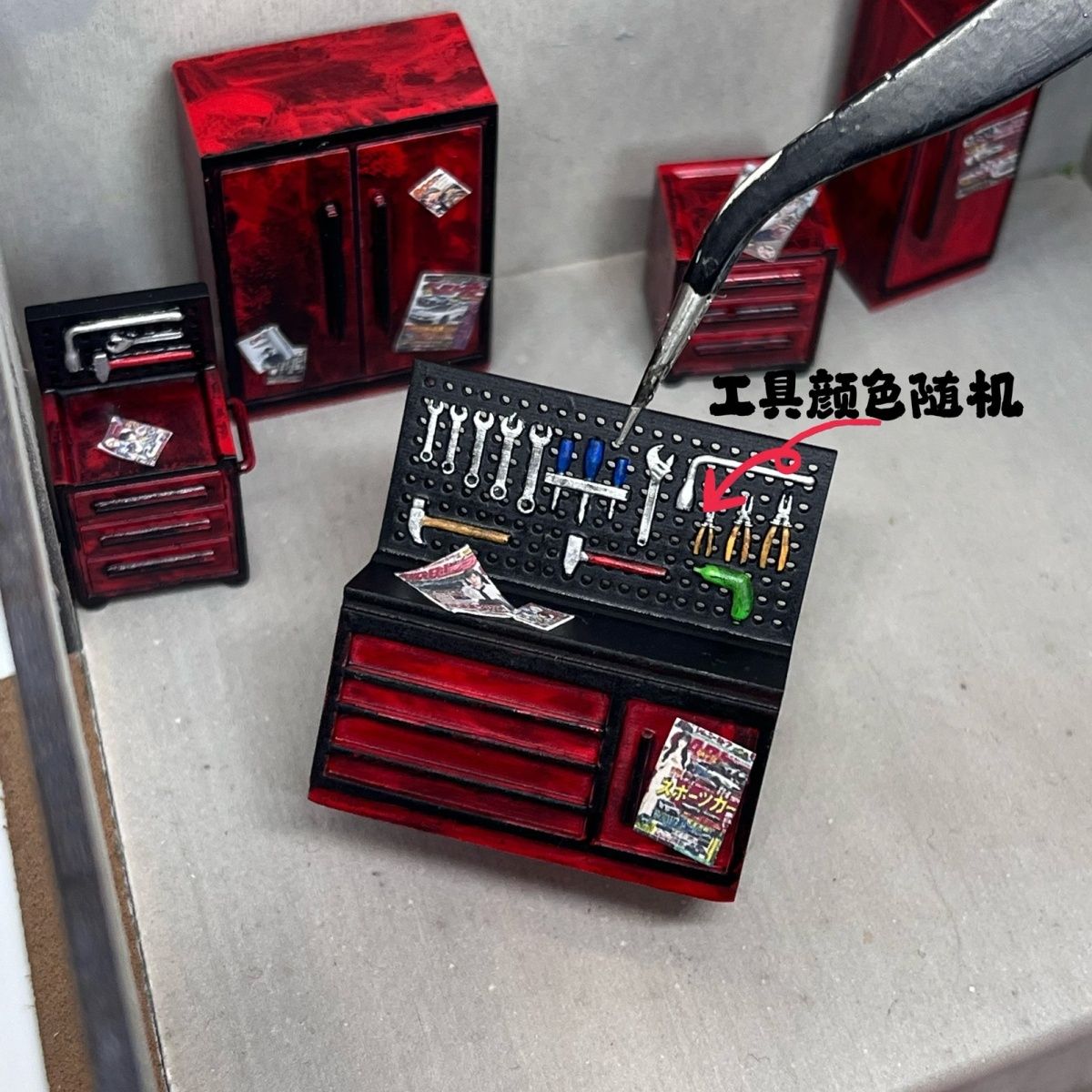 1/64 Maintenance Tool Cabinet  - Workshop Tools Background のレビューと価格