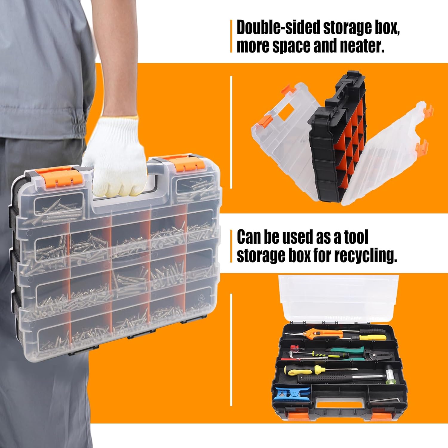 2002PCS Hardware Assortment Ki - Screw Organizer Kit のレビューと価格