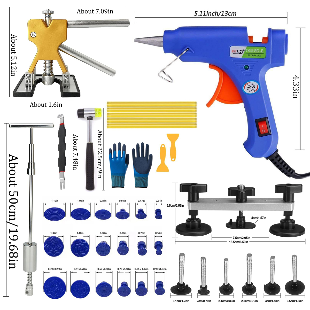 Dent Repair Kit Car Puller Too - Car Workshop Tools Kit のレビューと価格
