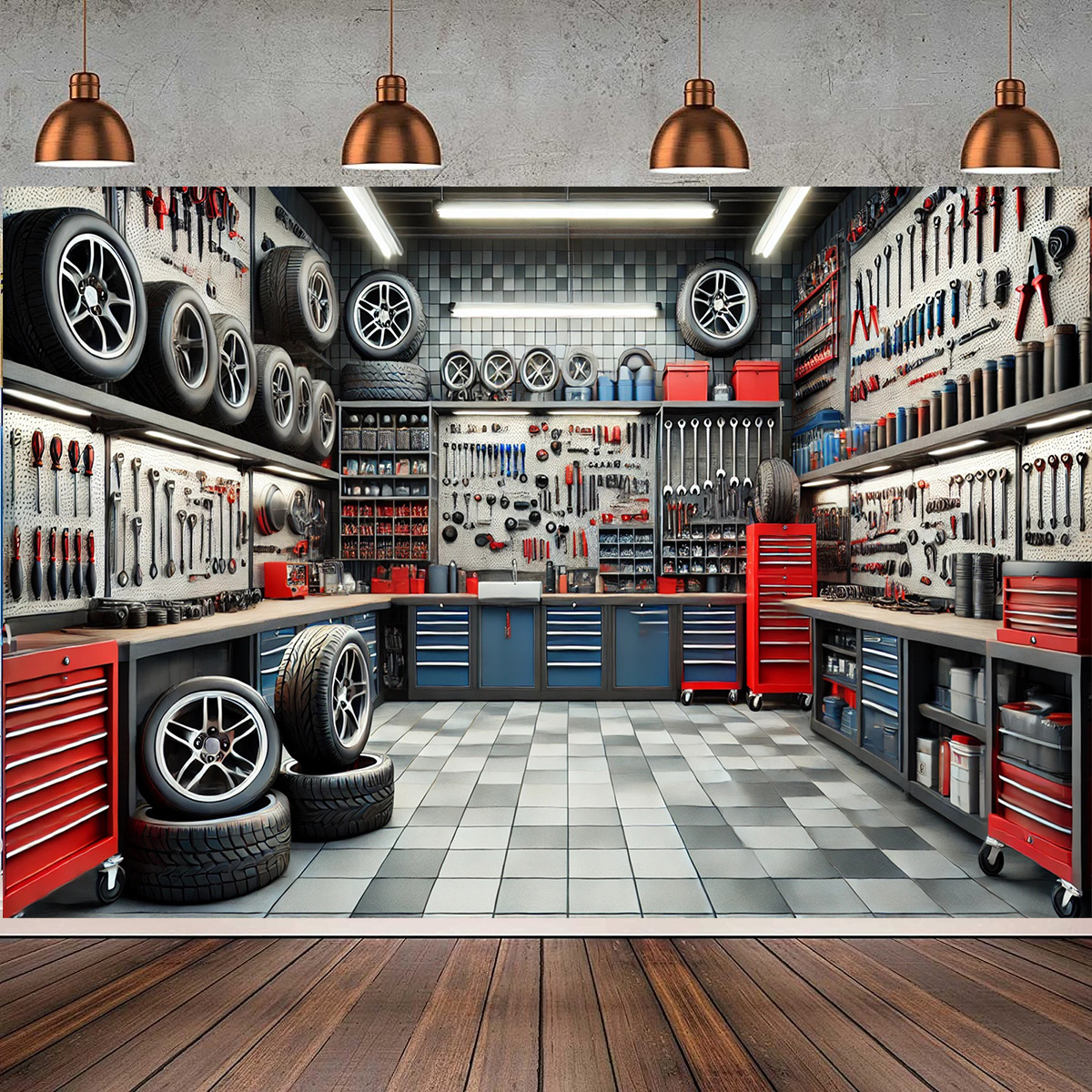 A polyester fiber garage tool  - Workshop Tools Background のレビューと価格