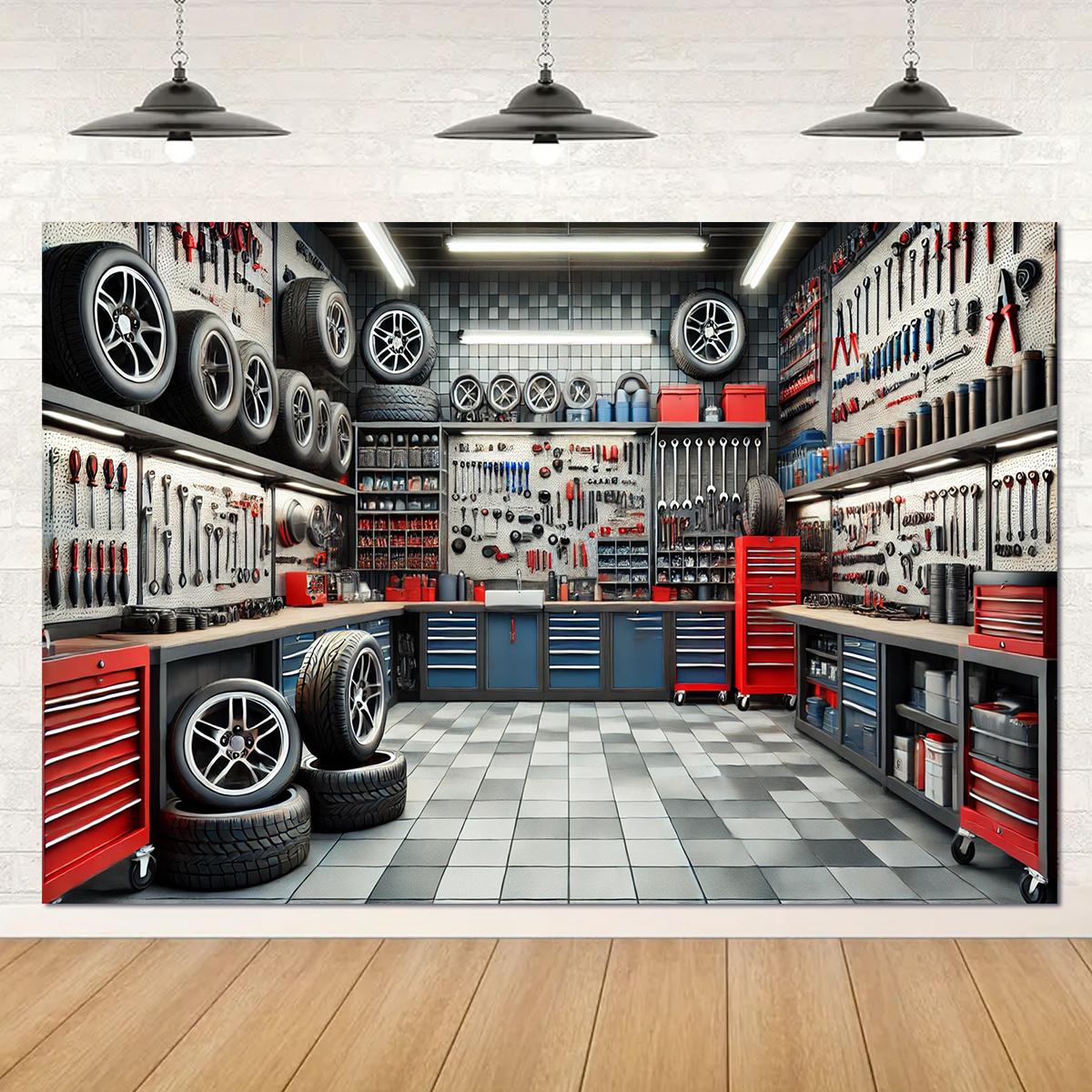 A polyester fiber garage tool  - Workshop Tools Background のレビューと価格