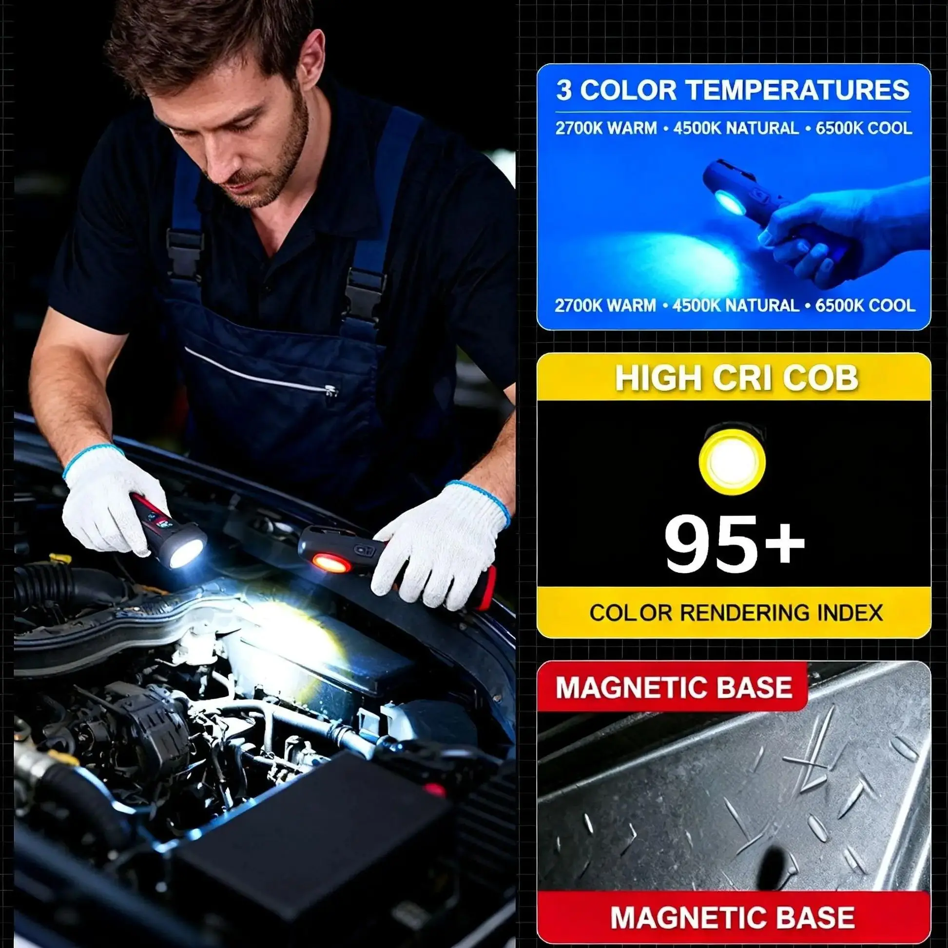 FUNAYA Portable Flashlight Car - Tool Workshop のレビューと価格