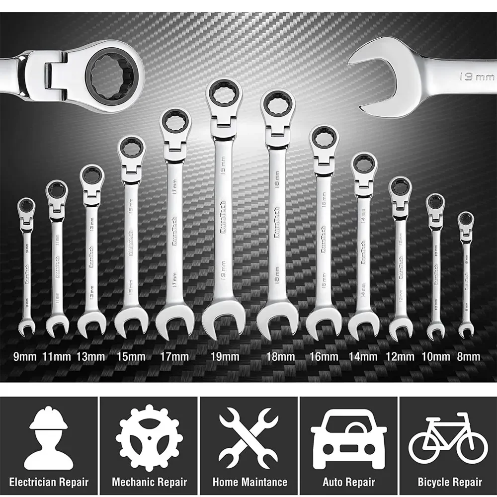 Adjustable Ratchet Wrench 6mm- - Car Workshop Tools Kit のレビューと価格