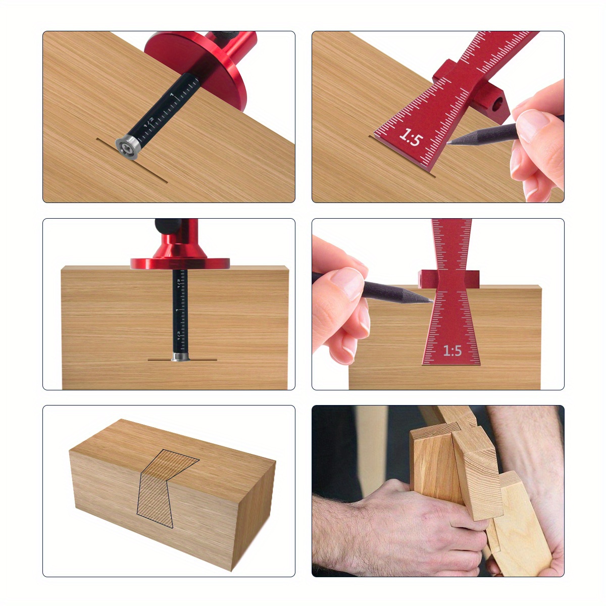 Bearing Wheel Cutter for Soft  - Dovetail Marking Guide のレビューと価格