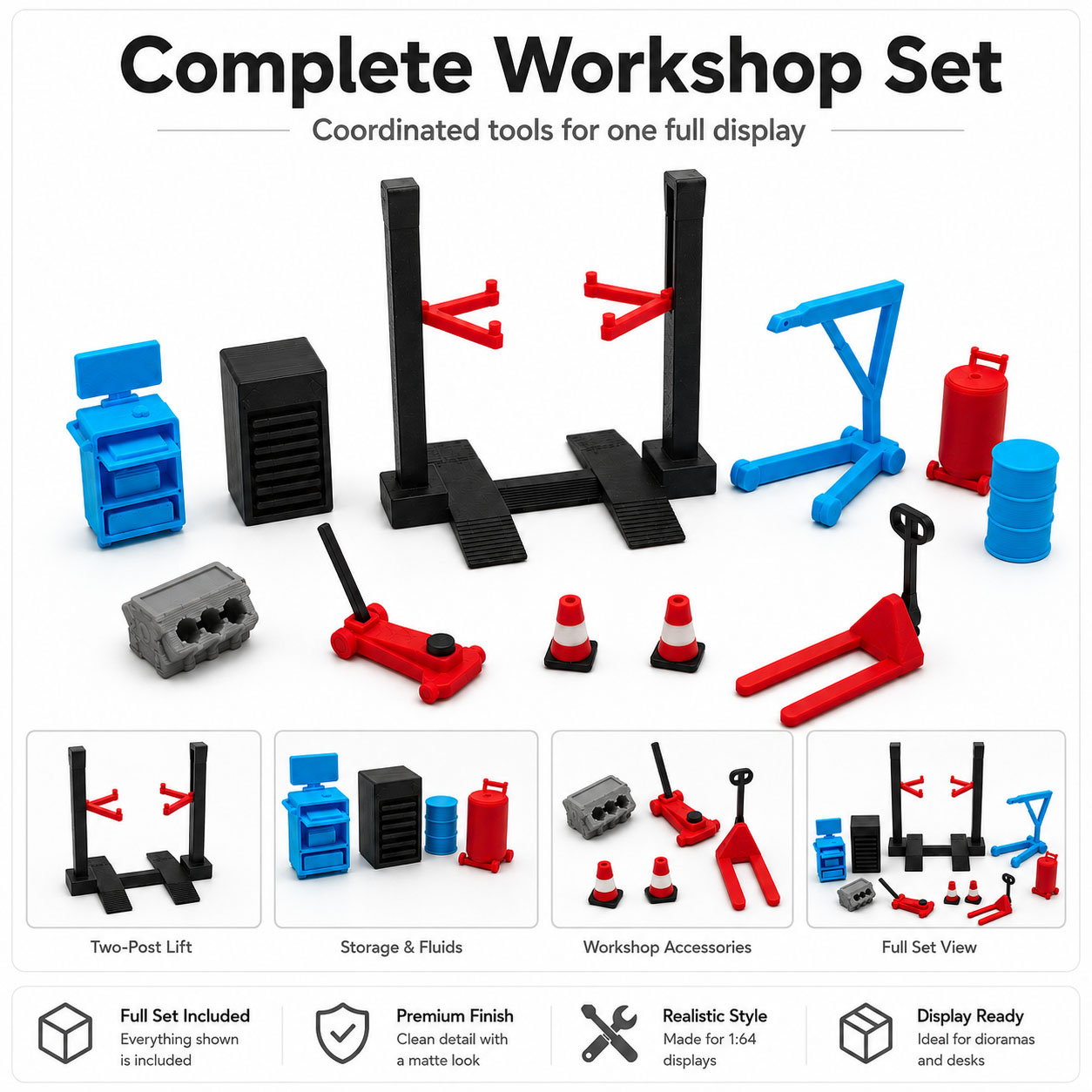1:64 Garage Workshop Miniature - Workshop Tools Display のレビューと価格