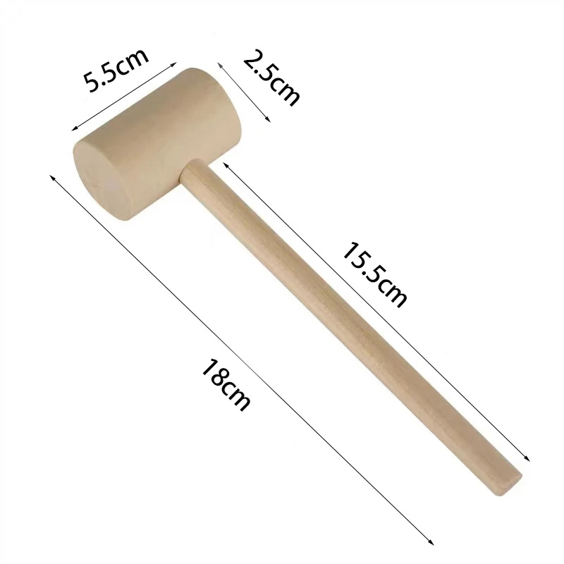 Mini Wooden Hammer Kids Balls  - Mallet Wood Carving のレビューと価格