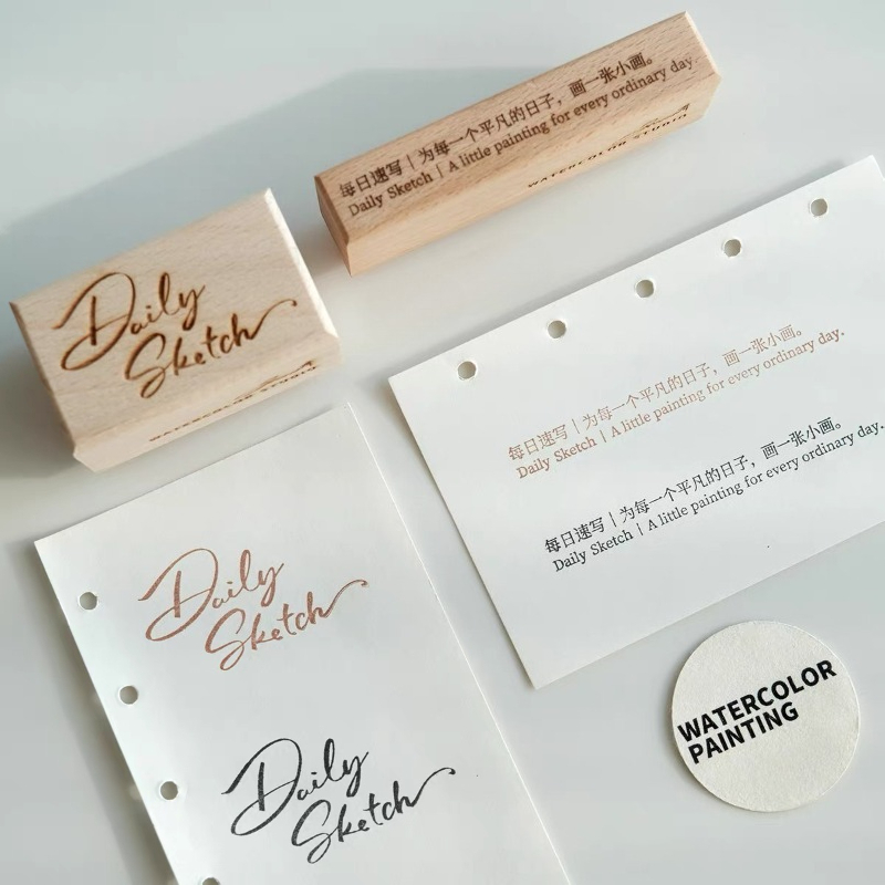 Wooden Rubber Stamps Watercolo - Tools Qa のレビューと価格