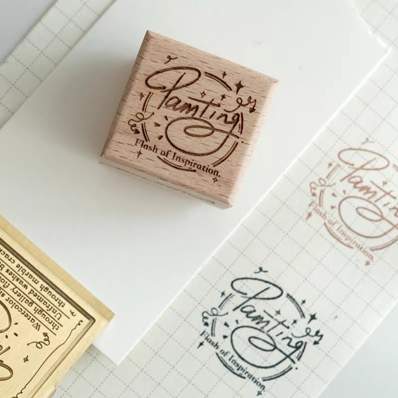 Wooden Rubber Stamps Watercolo - Tools Qa のレビューと価格