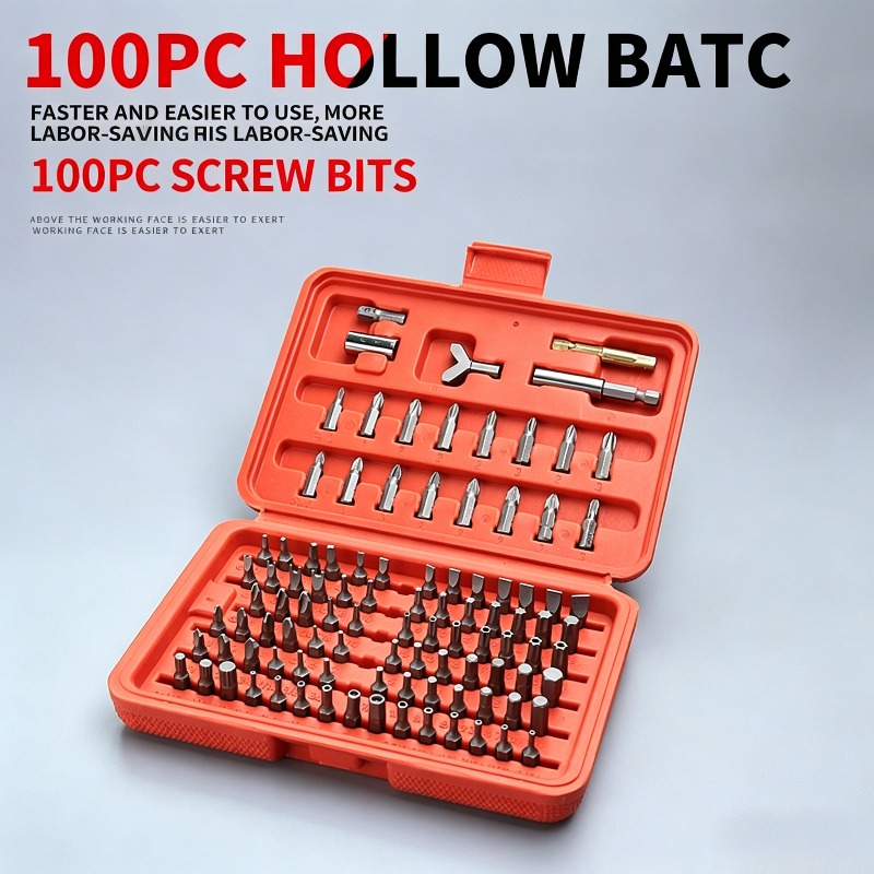 100PCS Screwdriver Bit Set, Ho - Car Workshop Tools Kit のレビューと価格