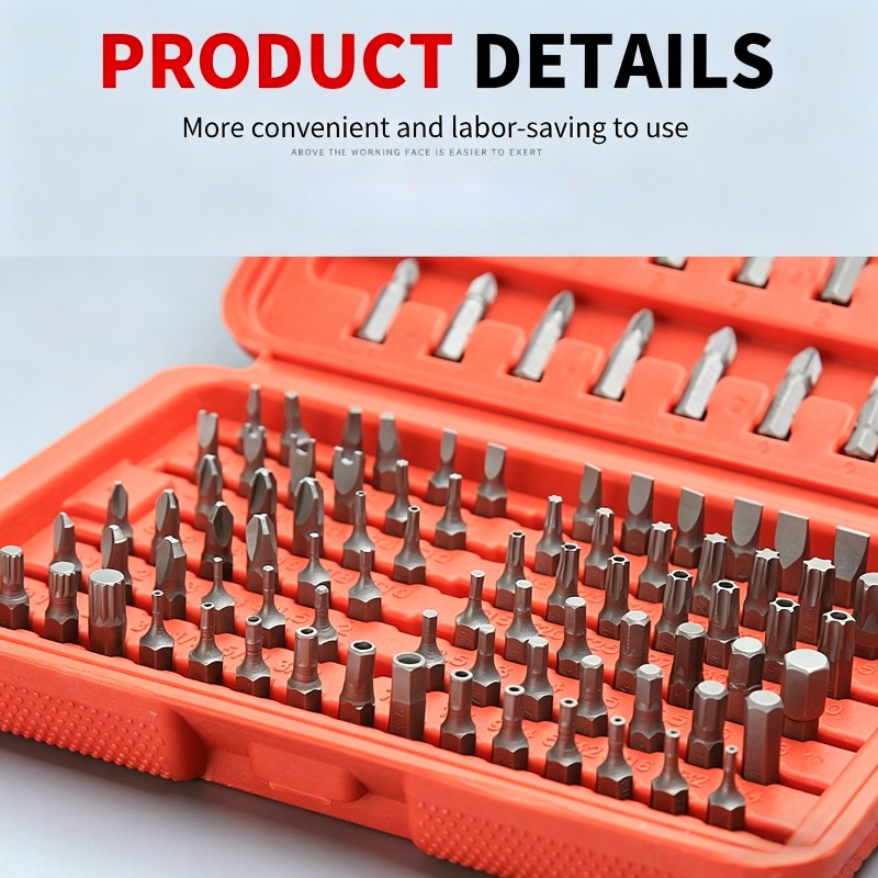 100PCS Screwdriver Bit Set, Ho - Car Workshop Tools Kit のレビューと価格