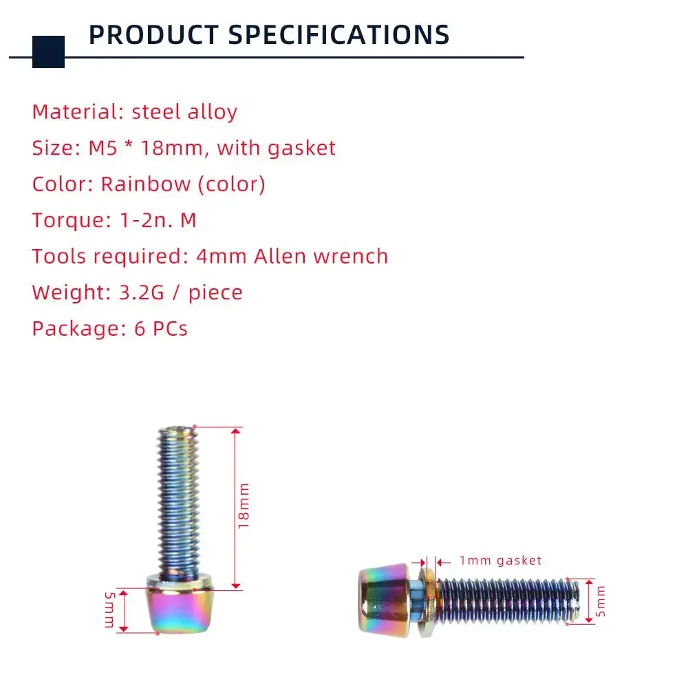 TANKE 6pcs M5 * 18 15mm Bolt S - Screw Organizer Kit のレビューと価格