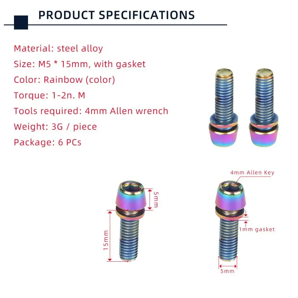 TANKE 6pcs M5 * 18 15mm Bolt S - Screw Organizer Kit のレビューと価格