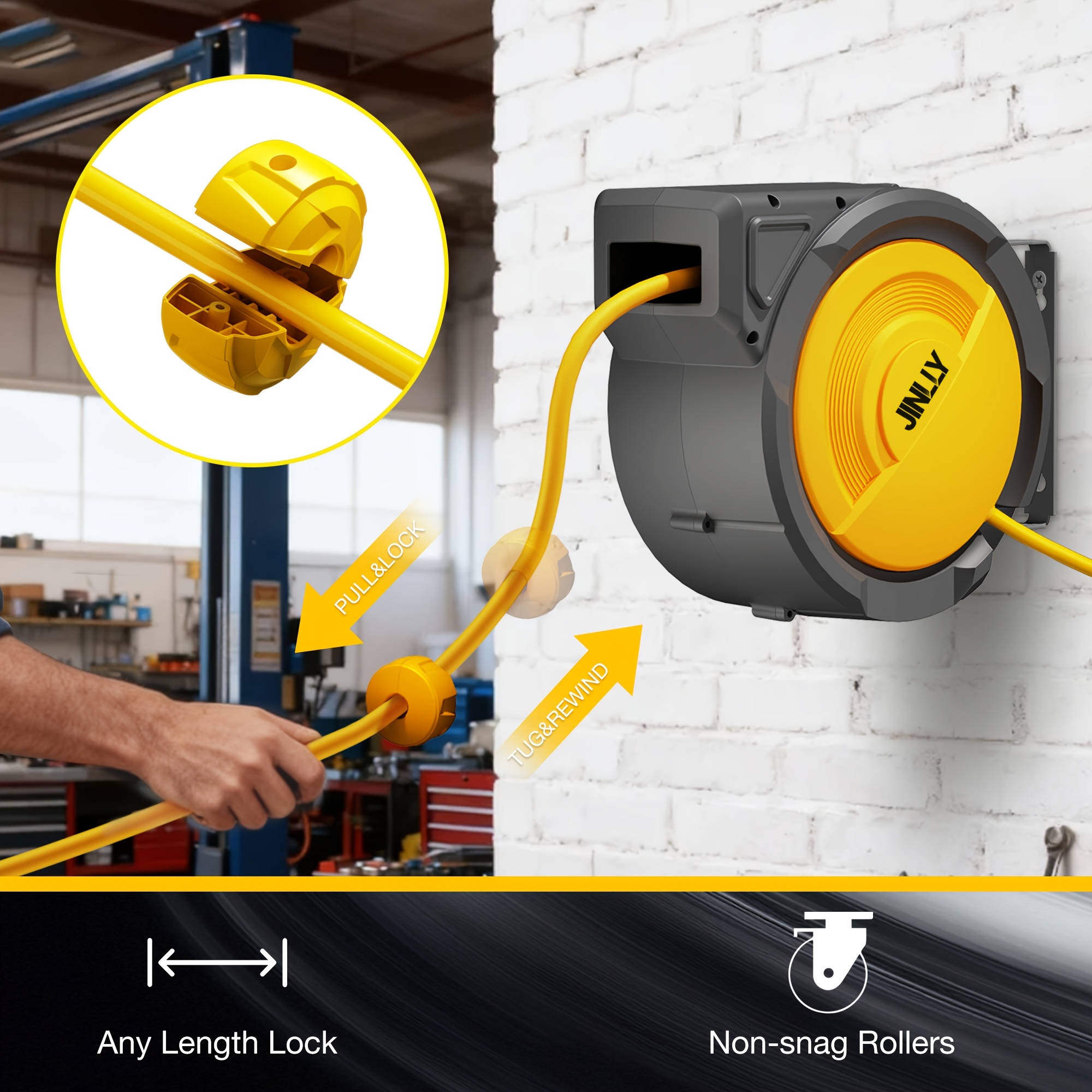 Heavy-Duty Retractable Air Hos - Tool Workshop のレビューと価格