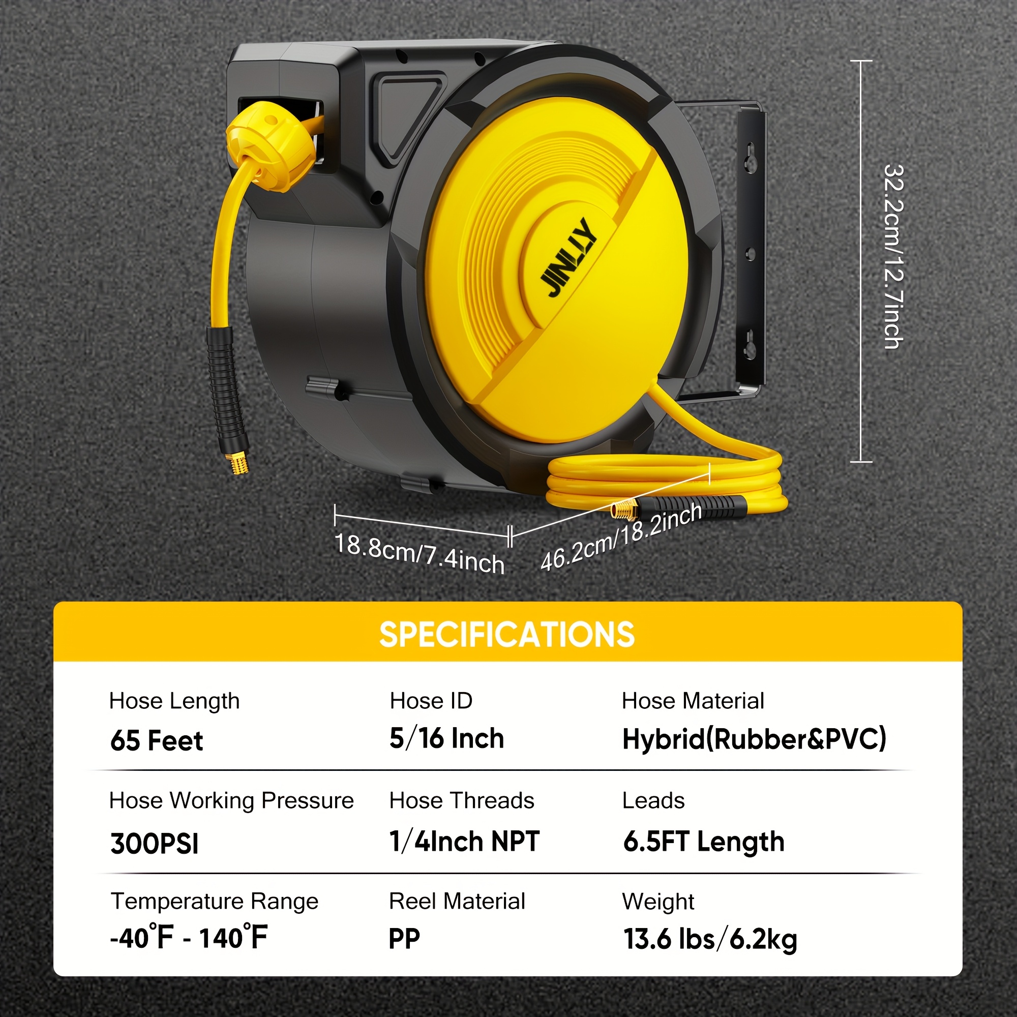 Heavy-Duty Retractable Air Hos - Tool Workshop のレビューと価格
