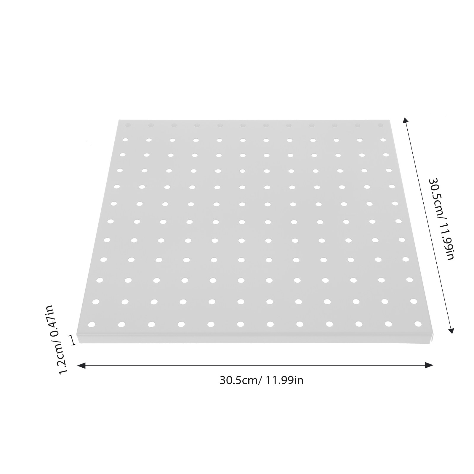 1Set Heavy Duty Metal Pegboard - Workshop Tools Display のレビューと価格