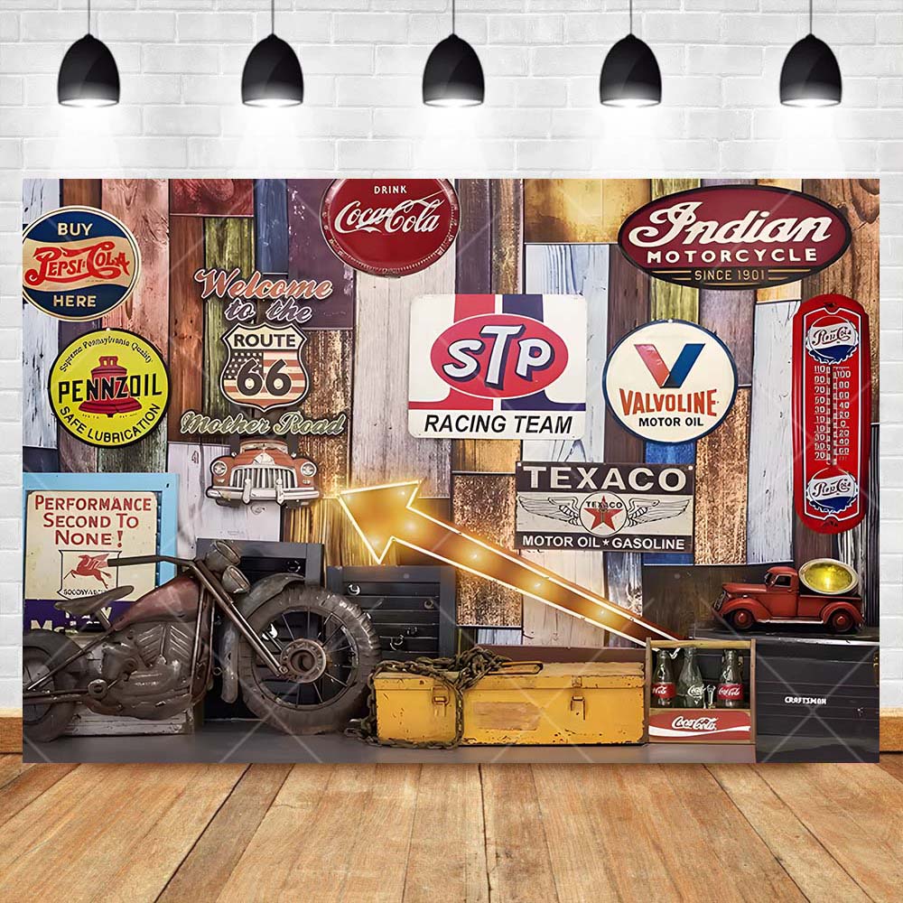 Retro Motorcycle Car Repairs G - Workshop Tools Background のレビューと価格