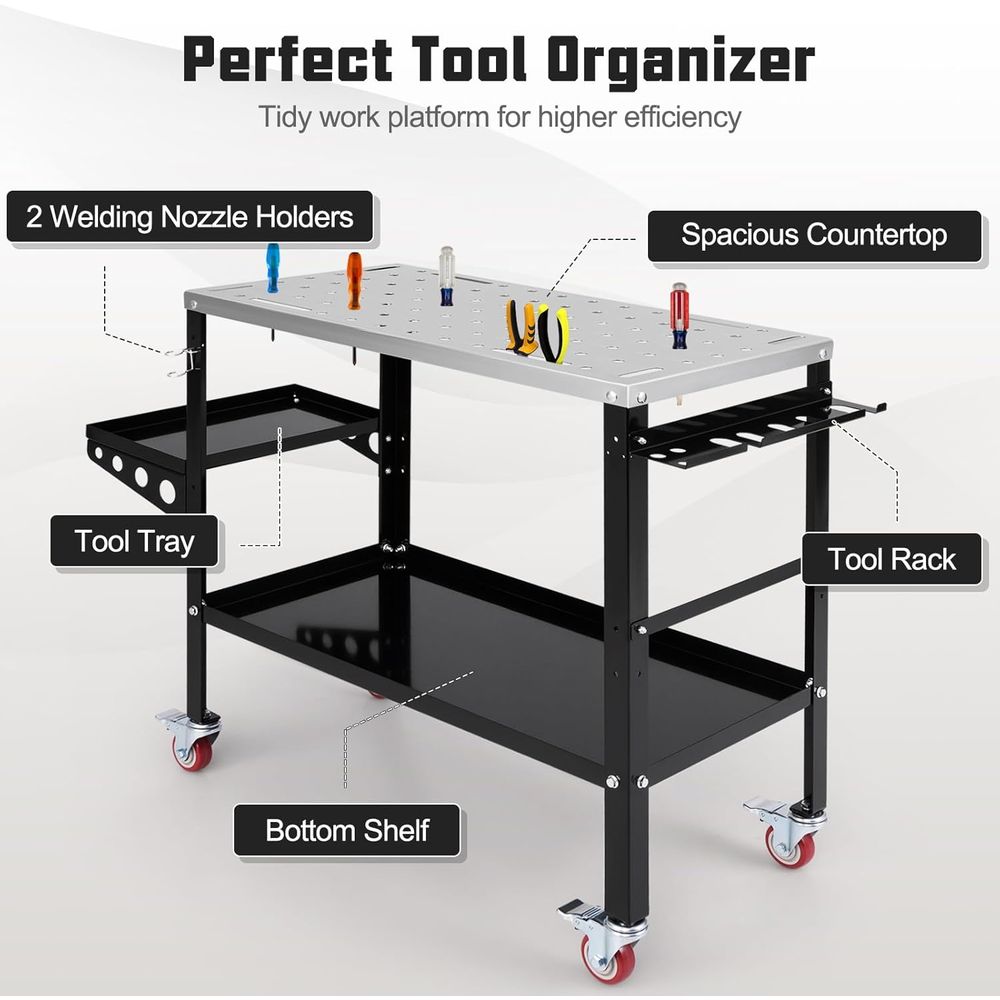 Sturdy 36x18 Welding Table wit - Workshop Use Tools のレビューと価格